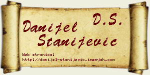 Danijel Stanijević vizit kartica